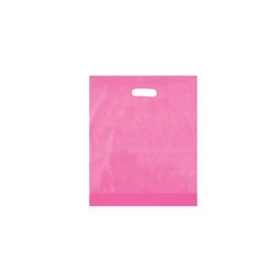 Frosted Die Cut Plastic Bag (12"x15"x3")