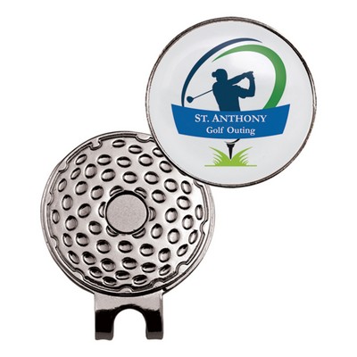 Golf Hat Clip w/ Full Color Ball Marker