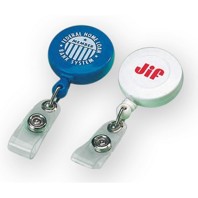 Round Retractable Badge Holder