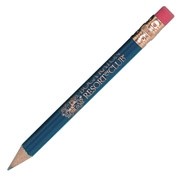 Round Golf Pencil w/ Eraser