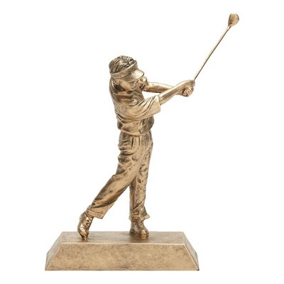 10.5" Male Golf Signature Resin Figure Trophy