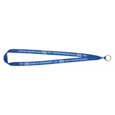 USA Made-Union Printed Lanyard w/Ring (5/8" wide)