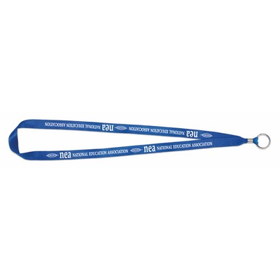 USA Made-Union Printed Lanyard w/Ring (5/8" wide)