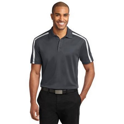Port Authority® Silk Touch™ Performance Colorblock Stripe Polo Shirt