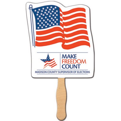 American Flag Hand Fan