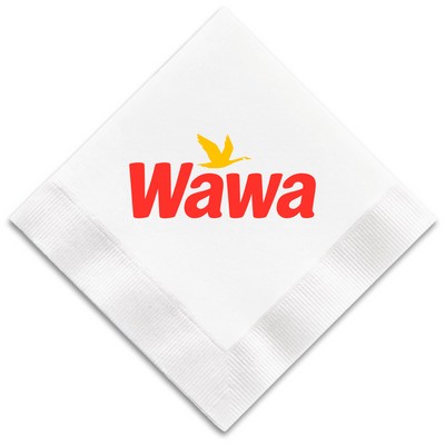 3-Ply White Beverage Napkin