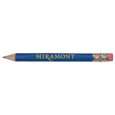 Golf Pencil Round w/Eraser