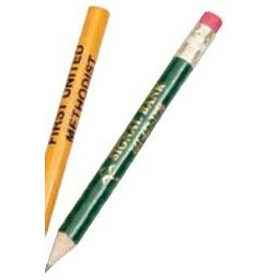 3 1/2" Hex Standard Golf Pencil w/ Eraser