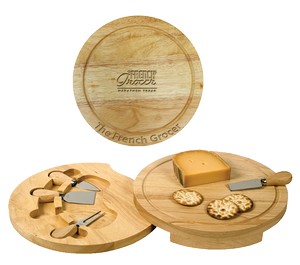 Set  knives cheese and Promotional swivel board cheese Product with fork  Cheese Small 4 Swivel Board Piece
