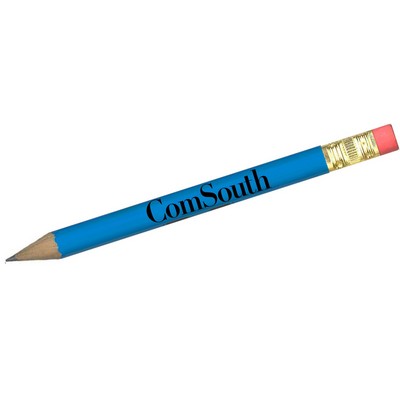 Round Golf Pencil With Eraser