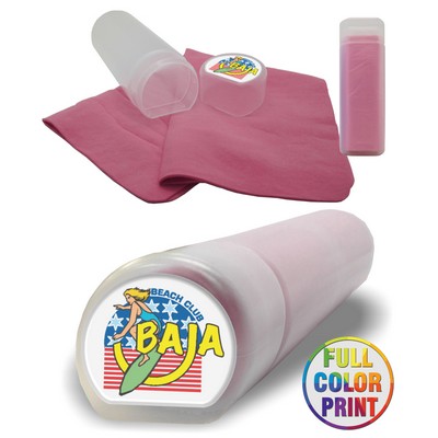 Union Printed, Cooling Towel with Case - Full Color