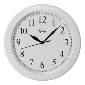 10" Equity by La Crosse® Technology White Quartz Desk Clock