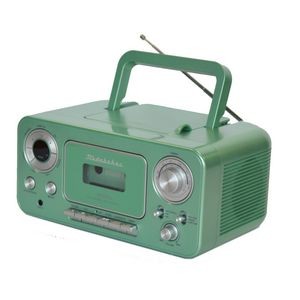 Studebaker Portable Teal Green CD Player w/AM/FM Radio & Cassette Player/Recorder