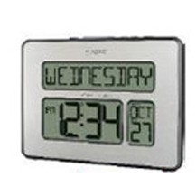 La Crosse® Technology Atomic Digital Wall Clock w/White Backlight