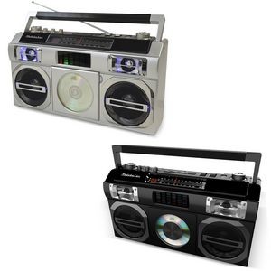 Studebaker Portable Boombox w/Bluetooth®/CD Player/MP3/AM/FM Analog Radio (Black)