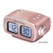 Studebaker Retro Digital Bluetooth® AM/FM Clock Radio (Rose Gold)