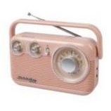 Studebaker Portable AM/FM Radio w/Bluetooth® (Pink)