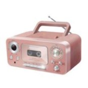 Studebaker Portable Rose Gold CD Player w/AM/FM Radio & Cassette Player/Recorder
