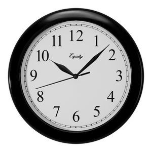10" Equity by La Crosse® Technology Black Quartz Desk Clock