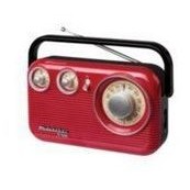 Studebaker Portable AM/FM Radio w/Bluetooth® (Red)