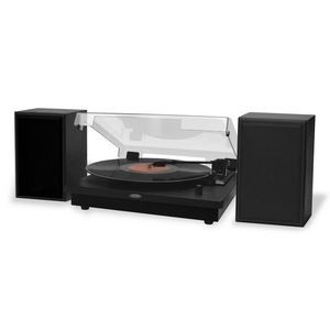 Jensen Audio 3-Speed Turntable w/Separate Speakers and Dual Bluetooth® Transmit/Receive