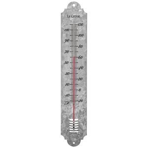 La Crosse® 19.25" Galvanized Metal Thermometer