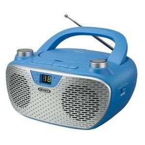 Jensen Audio Portable Stereo CD Player w/AM/FM Stereo Radio (Blue)