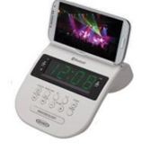 Jensen Audio Bluetooth® Clock Radio w/Cellphone Holder