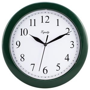 10" Equity by La Crosse® Technology Green Quartz Desk Clock