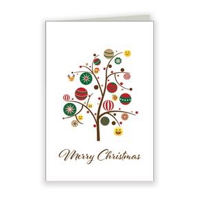 Emoji Tree Holiday Greeting Card