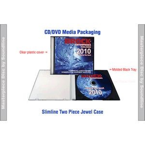 DVR Duplicated & Custom Printed (50 - 499 quantity) in Slimline Case w/cover