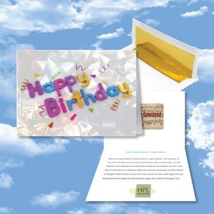 Cloud Nine Birthday Music Download Greeting Card w/ Happy Birthday Confetti