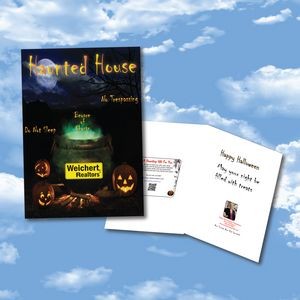 Cloud Nine Halloween Download Greeting Card - CD22B Haunted House