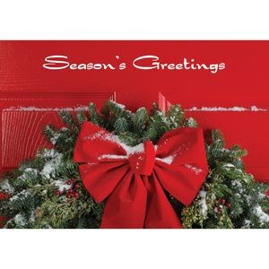 Red Door/Wreath Season's Greetings Greeting Card