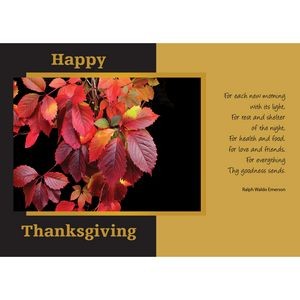 Thanksgiving Golden Emerson Greeting Card