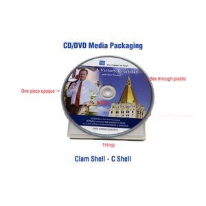 DVD Duplicated & Custom Printed (50 - 499 quantity) in Clear Clam Shell