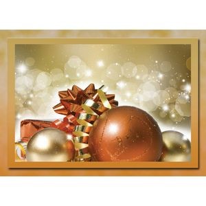Gold on Gold Ornaments Greeting Card