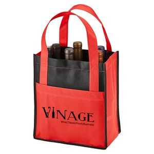 Toscana Six Bottle Non-Woven Wine Tote Bag