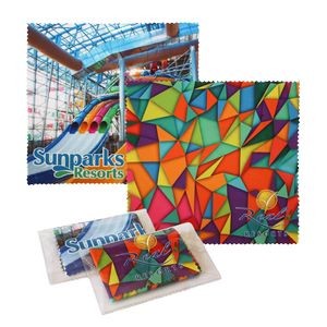 Sublimated Microfiber Cleaning Cloth w/Case