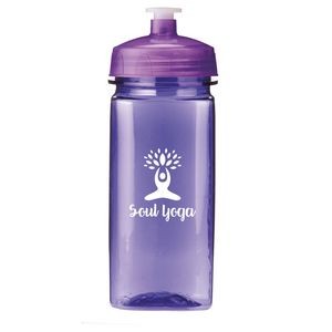 16 Oz. PolySure Squared Up Sports Water Bottle