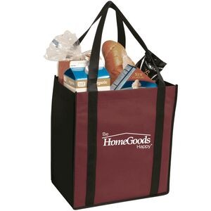 Non-Woven Two Tone Grocery Tote Bag