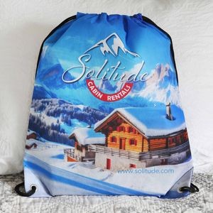 Sublimated Non-Woven Drawstring Backpack