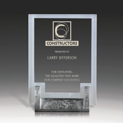 Jade Glass Desk Award