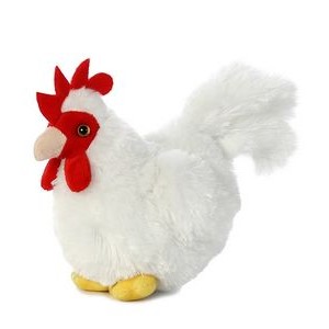 6" Mini Flopsie Chicken Stuffed Animal