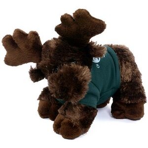 8" Maxamoose Moose Stuffed Animal w/T-Shirt & One Color Imprint