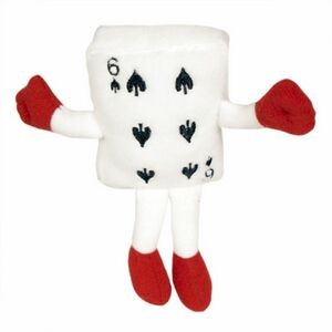 6" Playing Card 6 Of Spades Stuffed Toy