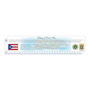 12" History of Puerto Rico Ruler