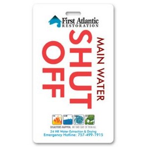 Laminated Event Tag (2.625"x4.5") Rectangle