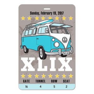 Laminated Event Tag (4"x6") Rectangle