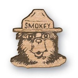 Custom Shape Wood Lapel Pins (up to 2 sq inches)
